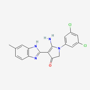 molecular formula C18H14Cl2N4O B7831820 CID 16957599 