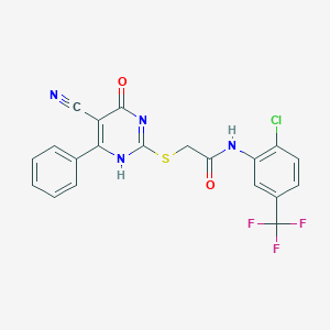 molecular formula C20H12ClF3N4O2S B7831994 CID 5101719 