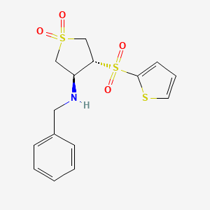 (3S,4R)-N-benzyl-4-(2-thienylsulfonyl)tetrahydrothiophen-3-amine 1,1-dioxide