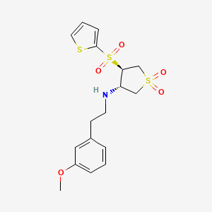 [(3S,4R)-1,1-dioxido-4-(2-thienylsulfonyl)tetrahydro-3-thienyl][2-(3-methoxyphenyl)ethyl]amine