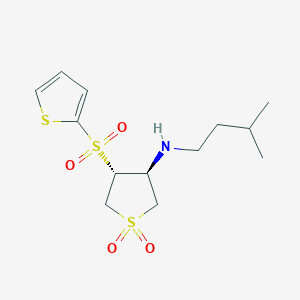 [(3S,4R)-1,1-dioxido-4-(2-thienylsulfonyl)tetrahydro-3-thienyl](3-methylbutyl)amine