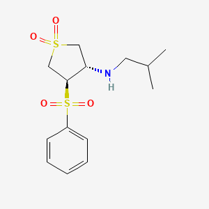 [(3S,4R)-1,1-dioxido-4-(phenylsulfonyl)tetrahydro-3-thienyl]isobutylamine