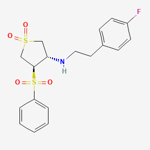 [(3S,4R)-1,1-dioxido-4-(phenylsulfonyl)tetrahydro-3-thienyl][2-(4-fluorophenyl)ethyl]amine