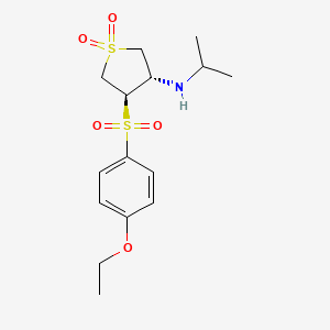{(3S,4R)-4-[(4-ethoxyphenyl)sulfonyl]-1,1-dioxidotetrahydro-3-thienyl}isopropylamine