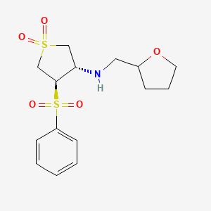 [(3S,4R)-1,1-dioxido-4-(phenylsulfonyl)tetrahydro-3-thienyl](tetrahydrofuran-2-ylmethyl)amine