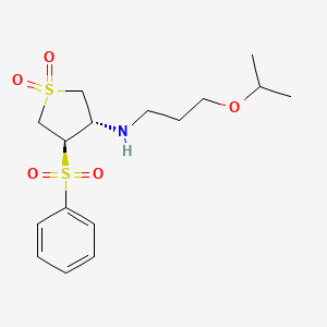 [(3S,4R)-1,1-dioxido-4-(phenylsulfonyl)tetrahydro-3-thienyl](3-isopropoxypropyl)amine