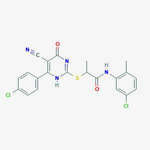 molecular formula C21H16Cl2N4O2S B7834162 CID 20997738 