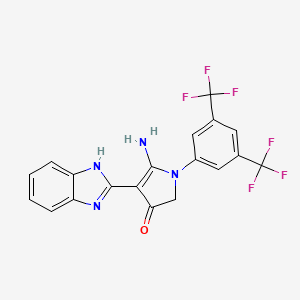 molecular formula C19H12F6N4O B7834566 CID 20899237 