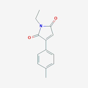 molecular formula C13H13NO2 B078349 Maleimide, N-ethyl-2-p-tolyl- CAS No. 15093-84-2