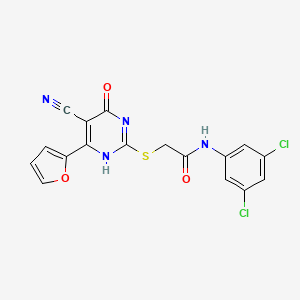 molecular formula C17H10Cl2N4O3S B7835120 CID 38997921 