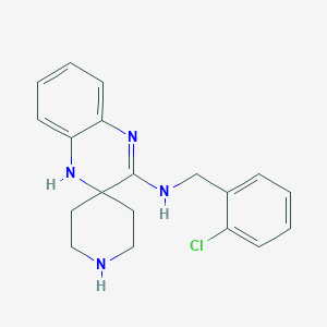 N-[(2-chlorophenyl)methyl]spiro[4H-quinoxaline-3,4'-piperidine]-2-amine