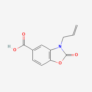 molecular formula C11H9NO4 B7835375 2-Oxo-3-prop-2-enyl-1,3-benzoxazole-5-carboxylic acid 