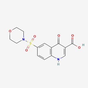6-(Morpholin-4-ylsulfonyl)-4-oxo-1,4-dihydroquinoline-3-carboxylic acid