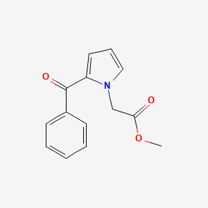 molecular formula C14H13NO3 B7835469 methyl (2-benzoyl-1H-pyrrol-1-yl)acetate 