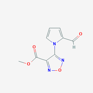 methyl 4-(2-formyl-1H-pyrrol-1-yl)-1,2,5-oxadiazole-3-carboxylate