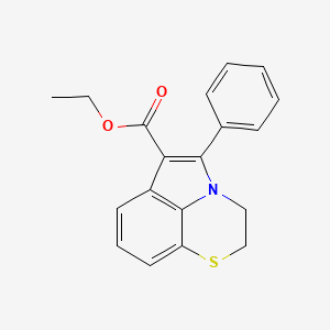 Ethyl 5-phenyl-2,3-dihydro[1,4]thiazino[2,3,4-hi]indole-6-carboxylate