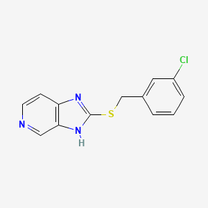 2-[(3-chlorophenyl)methylsulfanyl]-3H-imidazo[4,5-c]pyridine