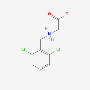 molecular formula C9H9Cl2NO2 B7835597 2-[(2,6-Dichlorophenyl)methylazaniumyl]acetate 