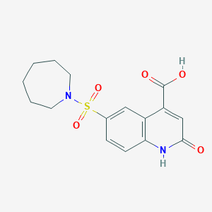 6-(Azepan-1-ylsulfonyl)-2-oxo-1,2-dihydroquinoline-4-carboxylic acid
