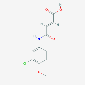 molecular formula C11H10ClNO4 B7835653 (2E)-4-[(3-chloro-4-methoxyphenyl)amino]-4-oxobut-2-enoic acid 