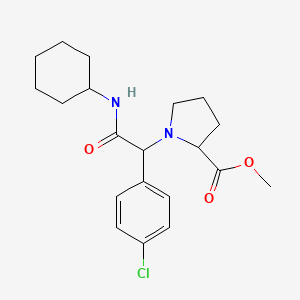 Methyl 1-[1-(4-chlorophenyl)-2-(cyclohexylamino)-2-oxoethyl]prolinate