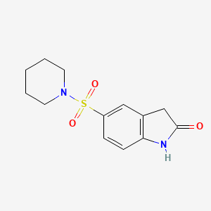 molecular formula C13H16N2O3S B7835695 5-(Piperidine-1-sulfonyl)oxindole 