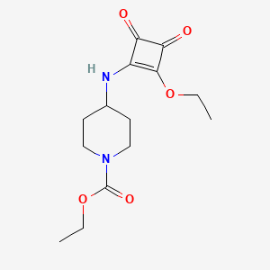 Ethyl 4-[(2-ethoxy-3,4-dioxocyclobut-1-EN-1-YL)amino]piperidine-1-carboxylate