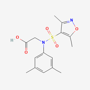 N-[(3,5-dimethylisoxazol-4-yl)sulfonyl]-N-(3,5-dimethylphenyl)glycine