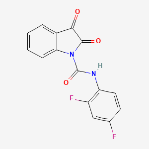 molecular formula C15H8F2N2O3 B7835785 N-(2,4-difluorophenyl)-2,3-dioxoindole-1-carboxamide 