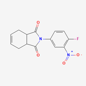 2-(4-fluoro-3-nitrophenyl)-3a,4,7,7a-tetrahydro-1H-isoindole-1,3(2H)-dione