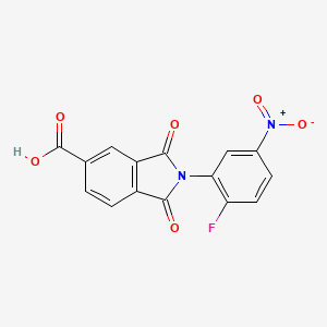 2-(2-Fluoro-5-nitrophenyl)-1,3-dioxoisoindoline-5-carboxylic acid