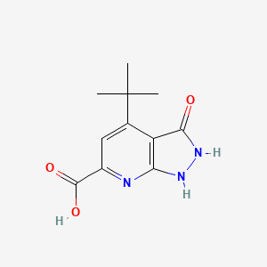 4-(tert-butyl)-3-oxo-2,3-dihydro-1H-pyrazolo[3,4-b]pyridine-6-carboxylic acid