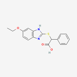 [(5-ethoxy-1H-benzimidazol-2-yl)sulfanyl](phenyl)acetic acid