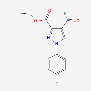Ethyl 1-(4-fluorophenyl)-4-formyl-1H-pyrazole-3-carboxylate