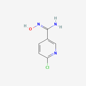 molecular formula C6H6ClN3O B7836027 6-Chloro-N-hydroxy-3-pyridinecarboximidamide 