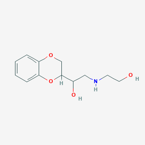 B078361 alpha-(((2-Hydroxyethyl)amino)methyl)-1,4-benzodioxan-2-methanol CAS No. 13627-75-3