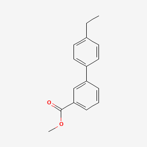 molecular formula C16H16O2 B7836120 Methyl 3-(4-ethylphenyl)benzoate 