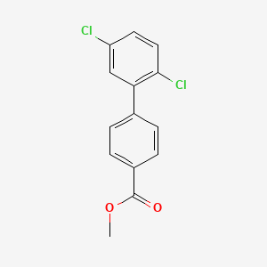 molecular formula C14H10Cl2O2 B7836168 Methyl 4-(2,5-dichlorophenyl)benzoate 