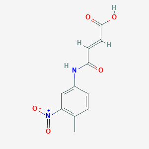 molecular formula C11H10N2O5 B7836178 3-(4-Methyl-3-nitrophenylcarbamoyl)acrylic acid 