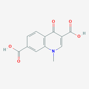 1-Methyl-4-oxo-1,4-dihydroquinoline-3,7-dicarboxylic acid