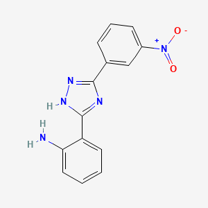 2-[5-(3-nitrophenyl)-1H-1,2,4-triazol-3-yl]aniline