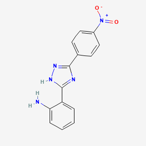 2-[5-(4-nitrophenyl)-1H-1,2,4-triazol-3-yl]aniline