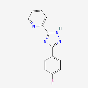 2-[5-(4-Fluorophenyl)-1H-1,2,4-triazol-3-yl]pyridine