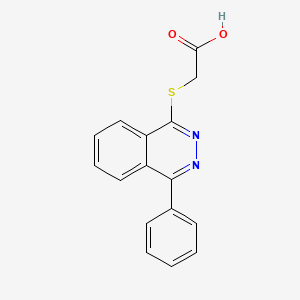 molecular formula C16H12N2O2S B7836279 [(4-Phenylphthalazin-1-yl)sulfanyl]acetic acid 