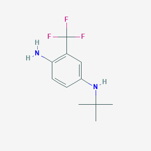 4-N-tert-butyl-2-(trifluoromethyl)benzene-1,4-diamine
