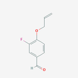 molecular formula C10H9FO2 B7836335 3-Fluoro-4-(prop-2-en-1-yloxy)benzaldehyde 