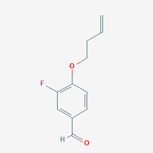 molecular formula C11H11FO2 B7836347 4-(But-3-en-1-yloxy)-3-fluorobenzaldehyde 