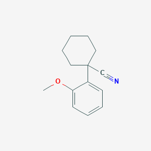 molecular formula C14H17NO B7836355 1-(2-Methoxyphenyl)cyclohexane-1-carbonitrile 