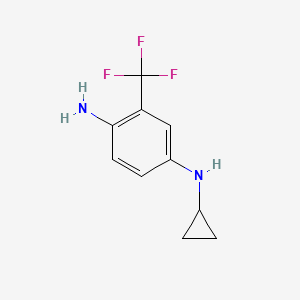 4-N-cyclopropyl-2-(trifluoromethyl)benzene-1,4-diamine