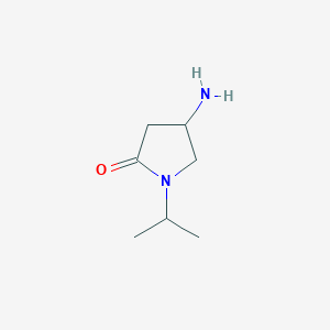 molecular formula C7H14N2O B7836393 4-Amino-1-isopropylpyrrolidin-2-one 